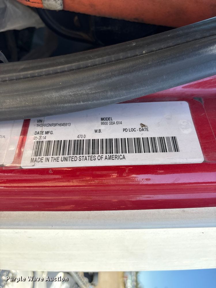image for item EA0005 2015 International 8600 semi truck
