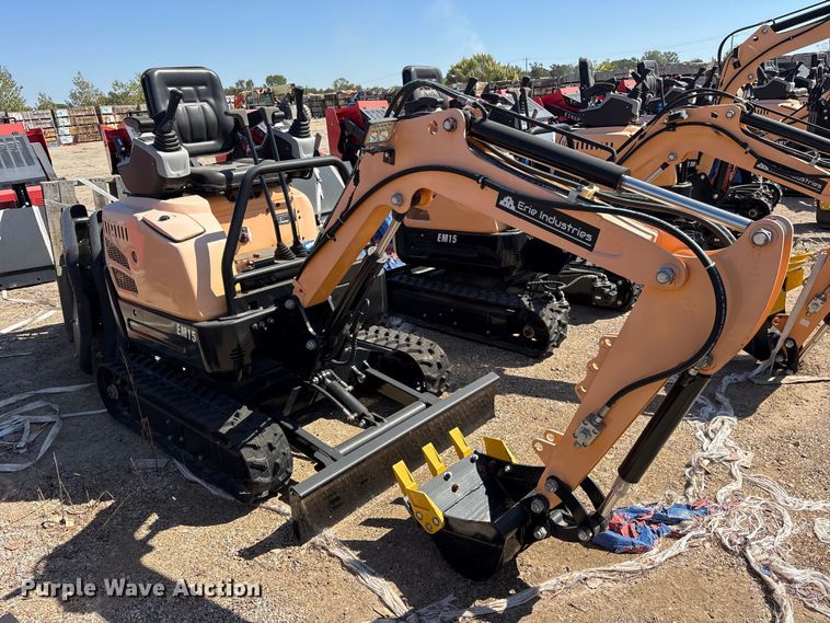 image for item ES8374 2024 Erie EM15 mini excavator