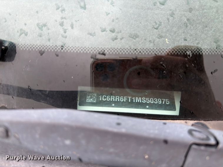 image for item FI2080 2021 RAM 1500 Ext. Cab pickup truck