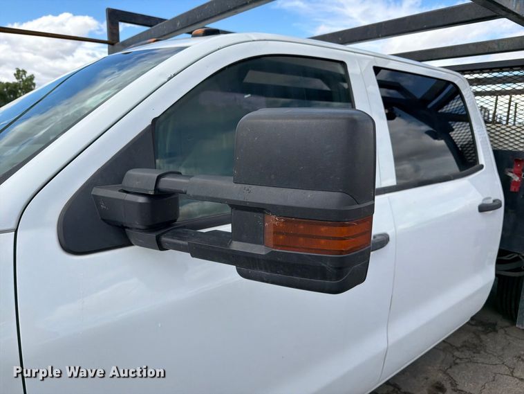 image for item FI2084 2016 Chevrolet Silverado 3500HD Crew Cab flatbed pickup truck