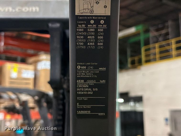 image for item FK2230 2019 Crown RC5545-40 forklift