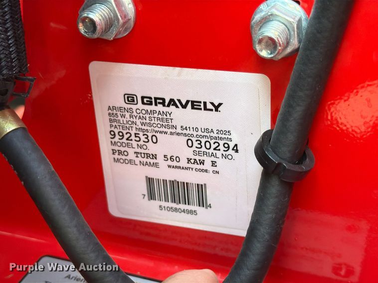 image for item FK3961 2026 Gravely Pro-Turn 560 ZTR lawn mower