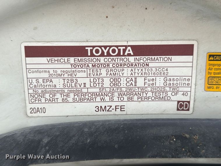 image for item FP3221 2010 Toyota Highlander SUV