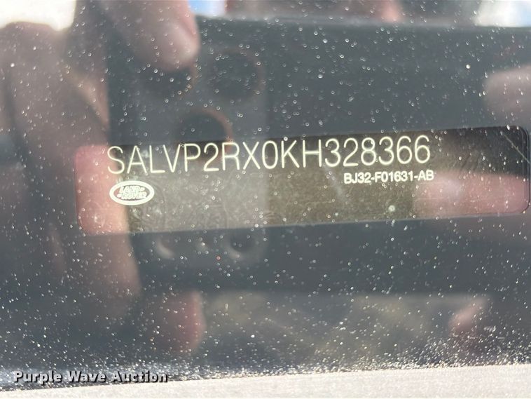 image for item FW3566 2019 Land Rover Range Rover Evoque SUV