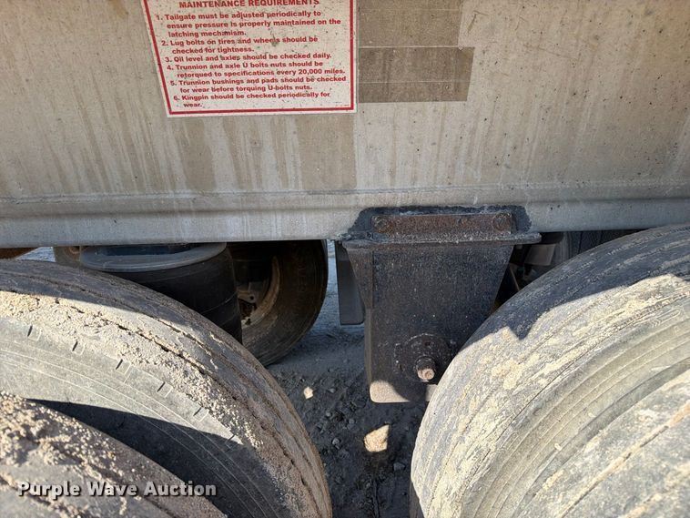 image for item DZ4860 2013 Travis S/97 end dump trailer