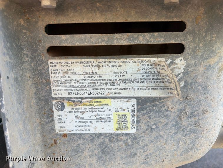 image for item EL2672 2014 Wacker Neuson LTN6L light plant