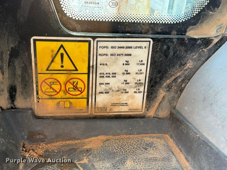image for item EL2673 2019 Caterpillar 440 backhoe