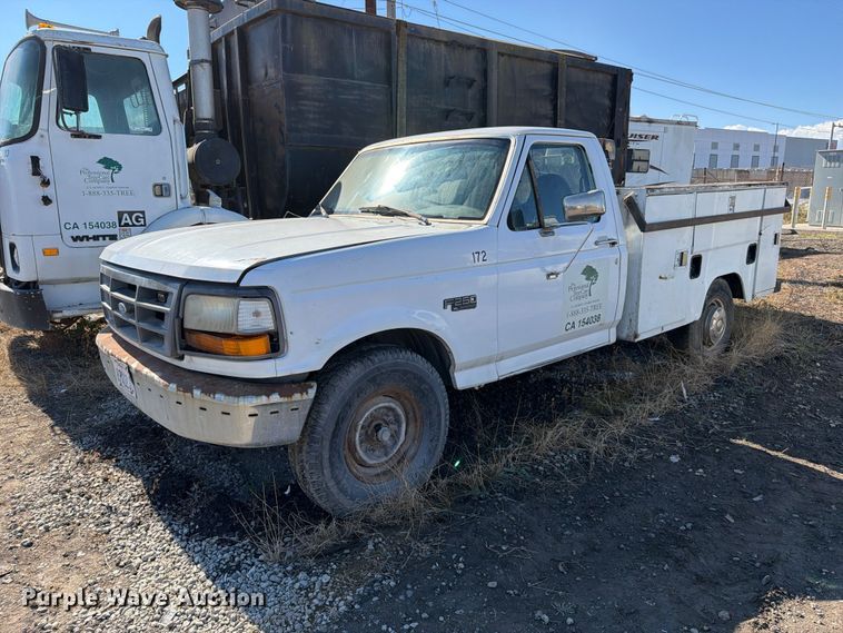 image for item EP3097 1996 Ford F250 utility bed pickup truck