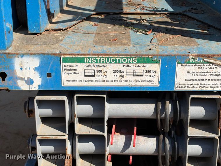 image for item ES8220 2019 Genie GS-1930 scissor lift