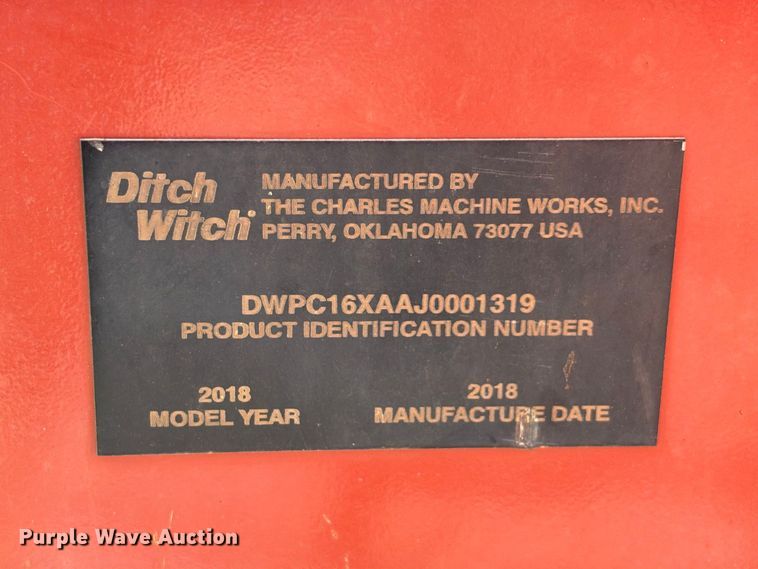 image for item ES8258 2018 Ditch Witch C16X trencher