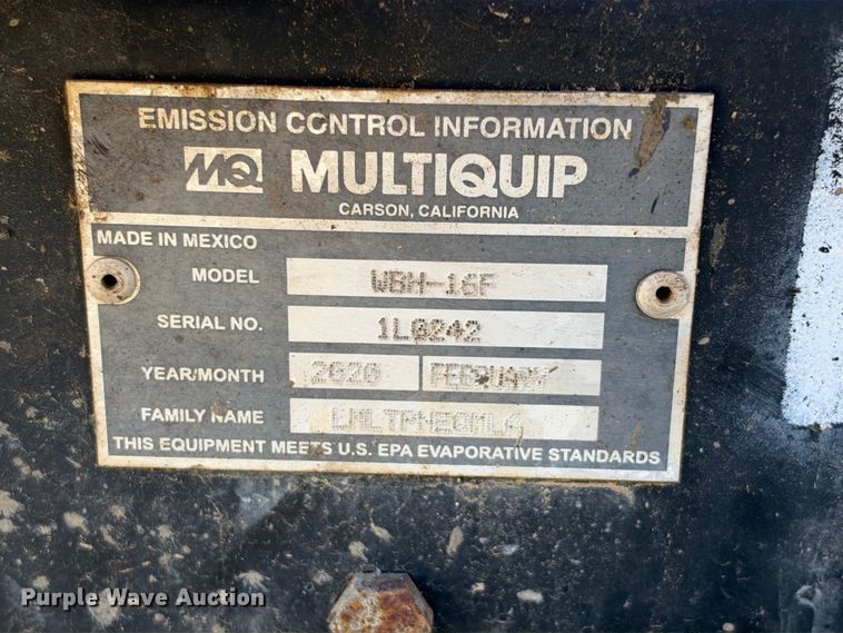 image for item ES8261 2020 Whiteman WBH-16F concrete buggy