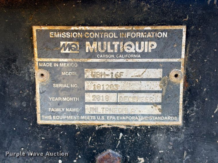 image for item ES8263 2018 Whiteman WBH-16F concrete buggy