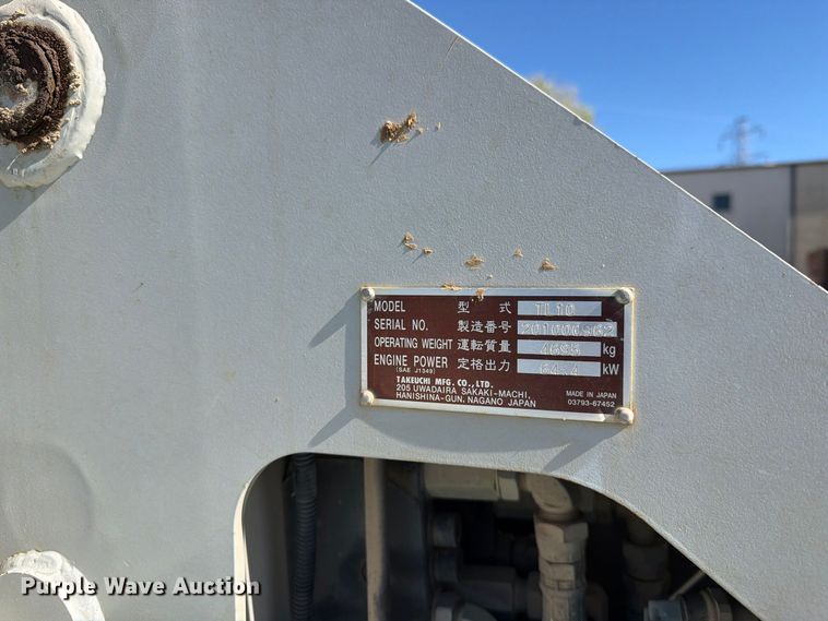 image for item EW1197 2014 Takeuchi TL10 tracked skid steer loader