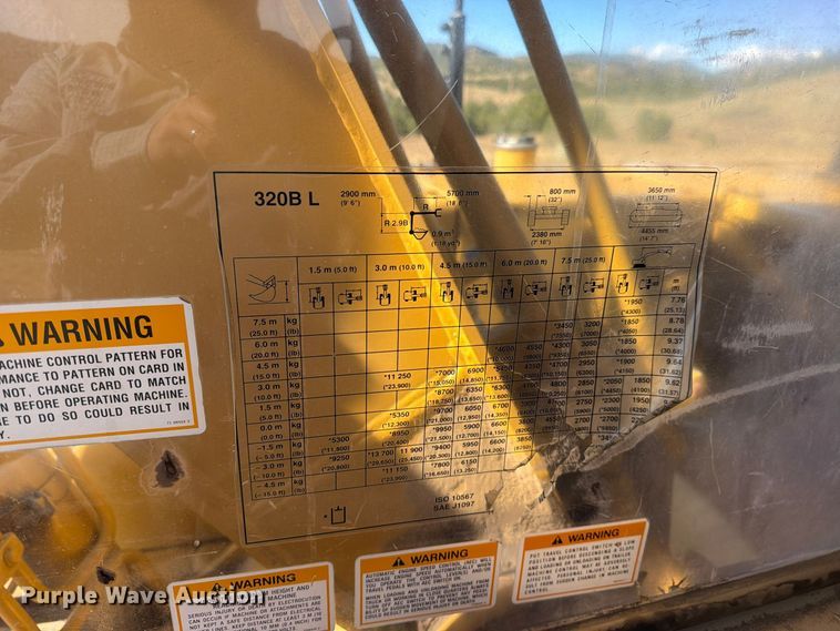 image for item EW1200 1997 Caterpillar 320B L excavator