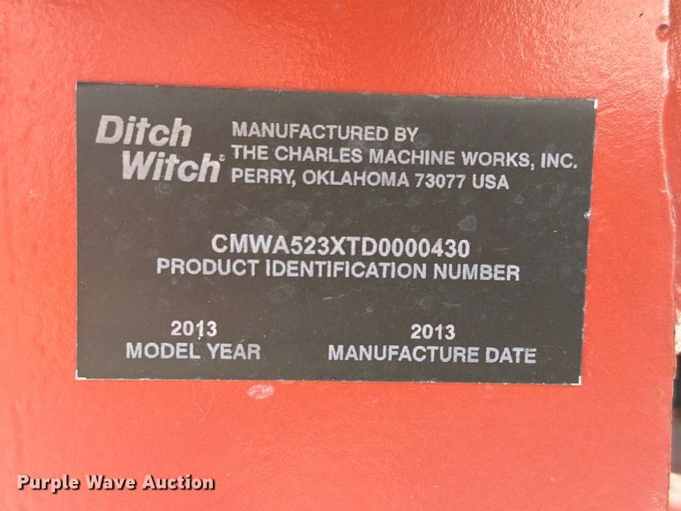 image for item EX4641 2013 Ditch Witch A523 backhoe attachment