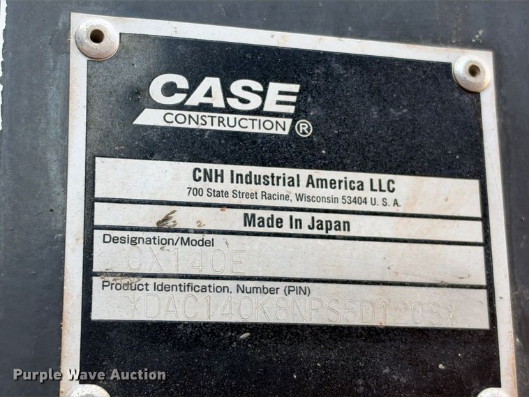 image for item FC0490 Case CX140E excavator