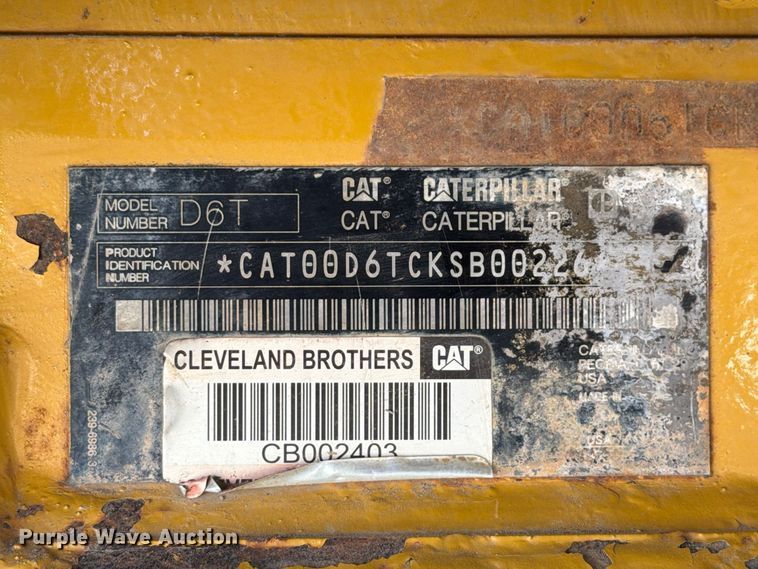image for item FG3067 2011 Caterpillar D6T dozer