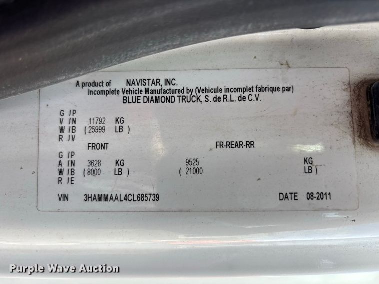 image for item FK2170 2012 International 4300 utility / service truck