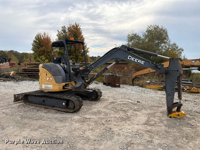 image for item FK4211 2015 John Deere 50G mini excavator