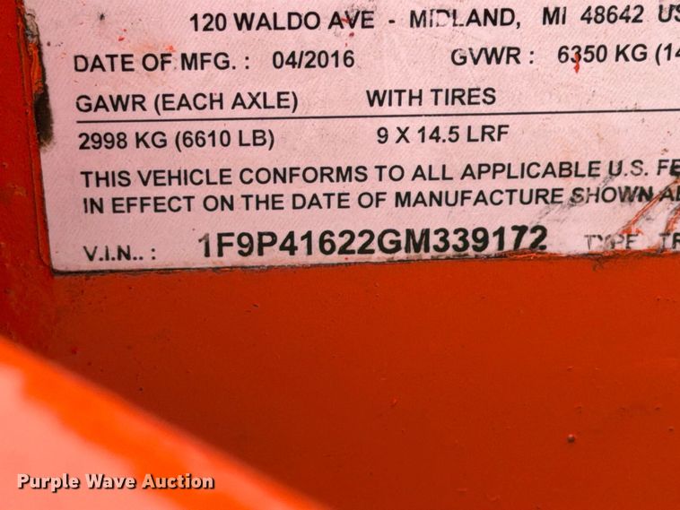 image for item FT3024 2016 Falcon Road Maintenance Equipment asphalt hot box trailer