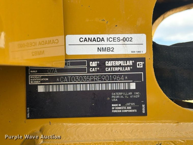 image for item FU6012 2023 Caterpillar 303.5CR mini excavator
