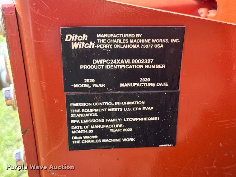 image for item FV2061 2020 Ditch Witch C24X trencher