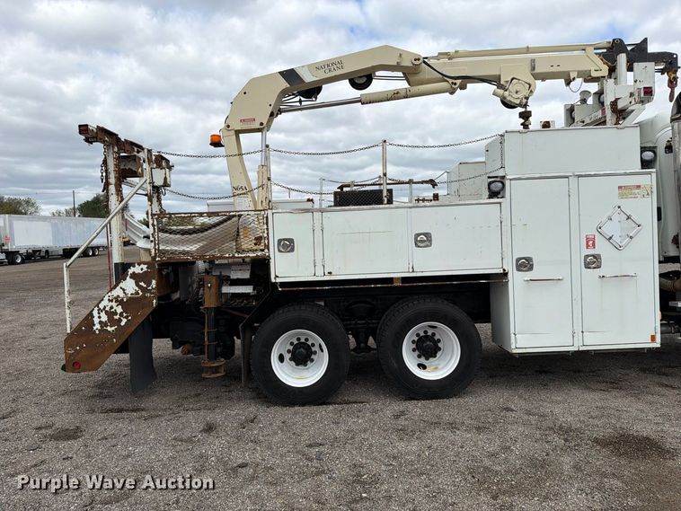image for item FW3567 2008 Freightliner Business Class M2 Crew Cab crane truck
