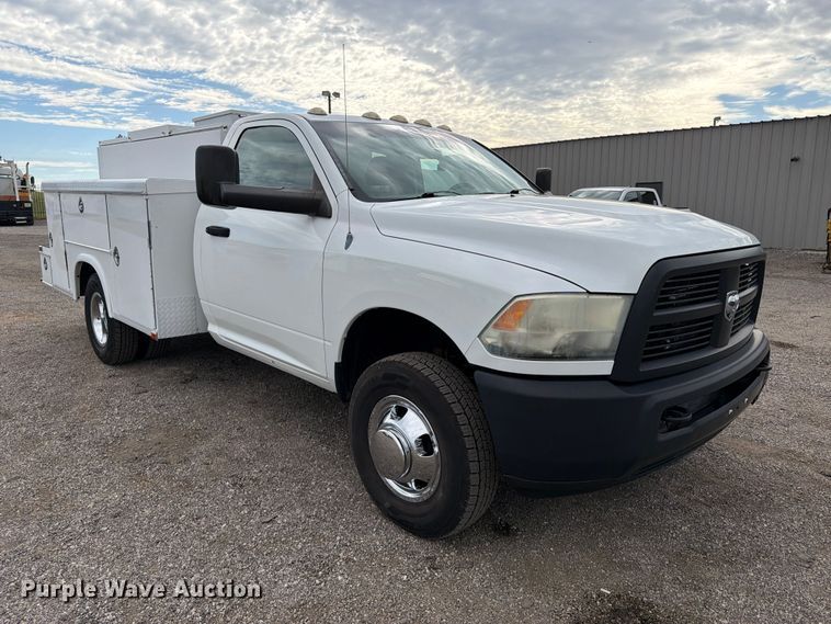 image for item FW3573 2012 Dodge Ram 3500 utility bed pickup truck