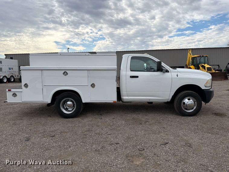 image for item FW3573 2012 Dodge Ram 3500 utility bed pickup truck