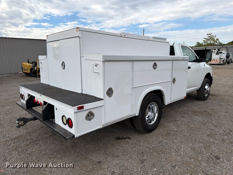image for item FW3573 2012 Dodge Ram 3500 utility bed pickup truck