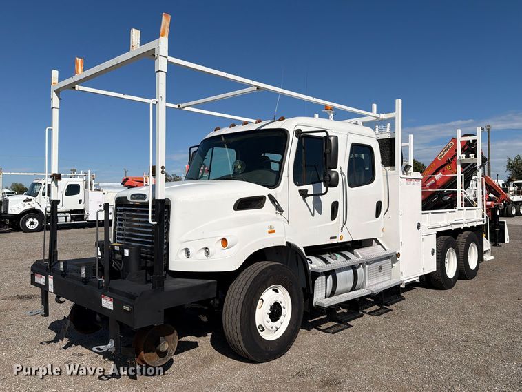 image for item FW3576 2012 Freightliner Business Class M2 Crew Cab crane truck