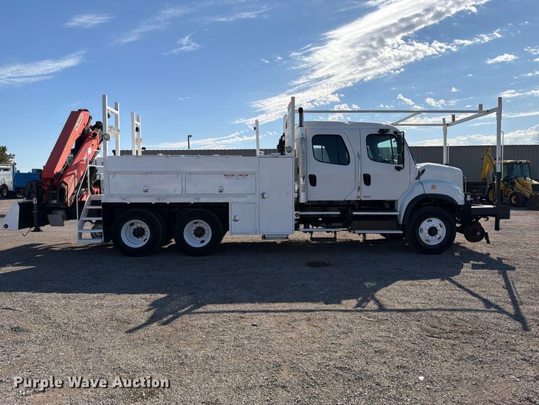 image for item FW3576 2012 Freightliner Business Class M2 Crew Cab crane truck