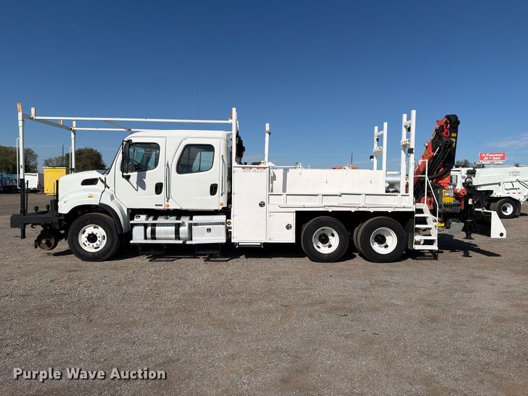 image for item FW3576 2012 Freightliner Business Class M2 Crew Cab crane truck