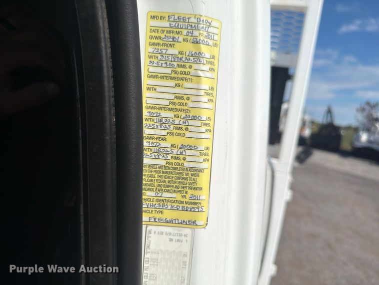image for item FW3576 2012 Freightliner Business Class M2 Crew Cab crane truck