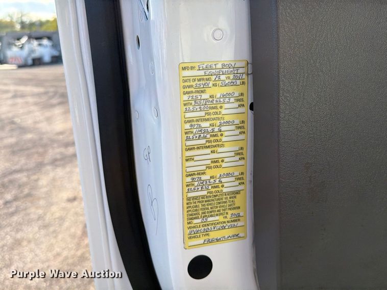 image for item FW3578 2012 Freightliner Business Class M2 Crew Cab crane truck
