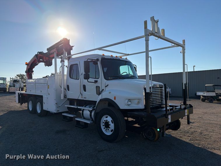 image for item FW3580 2010 Freightliner Business Class M2 Crew Cab crane truck