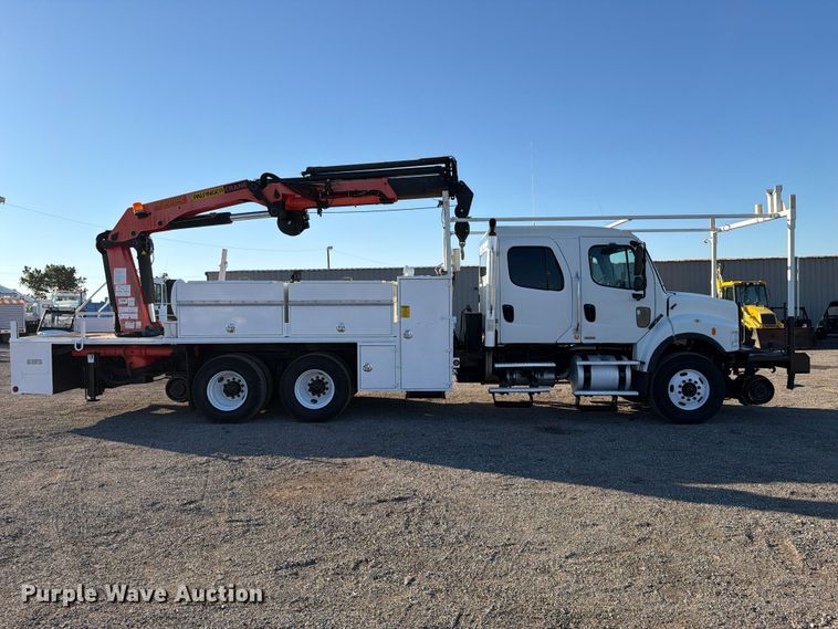 image for item FW3580 2010 Freightliner Business Class M2 Crew Cab crane truck