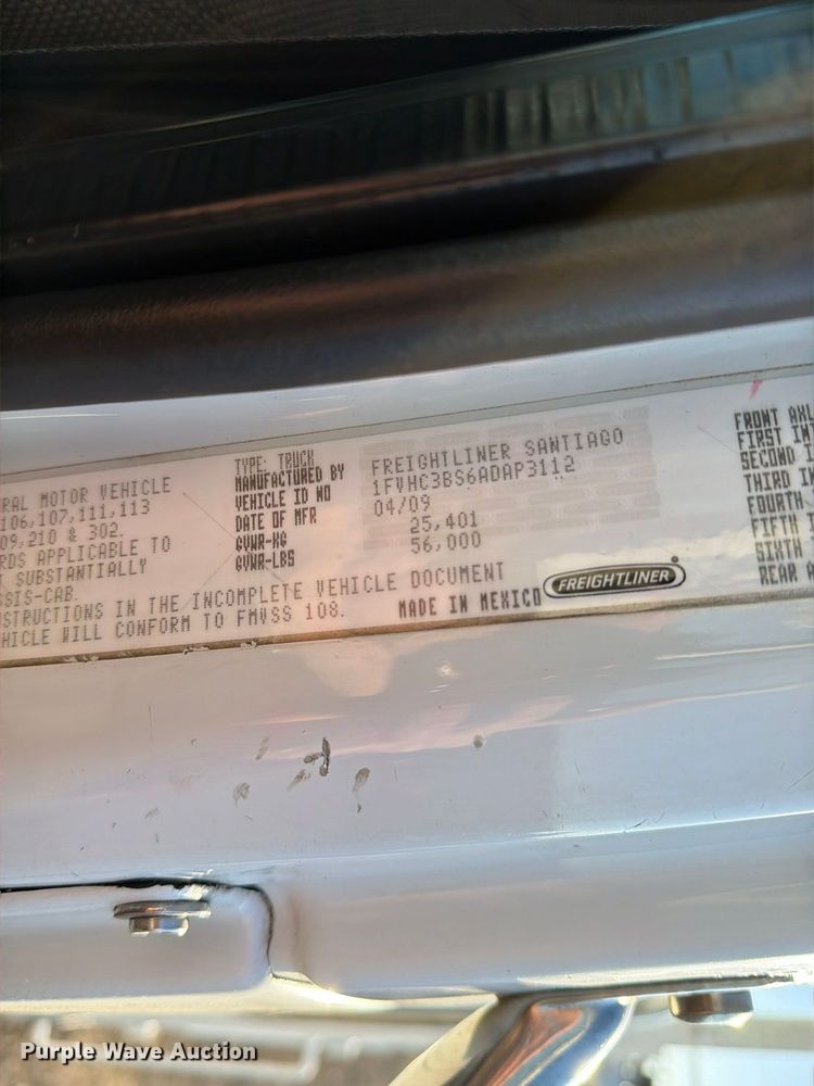 image for item FW3580 2010 Freightliner Business Class M2 Crew Cab crane truck