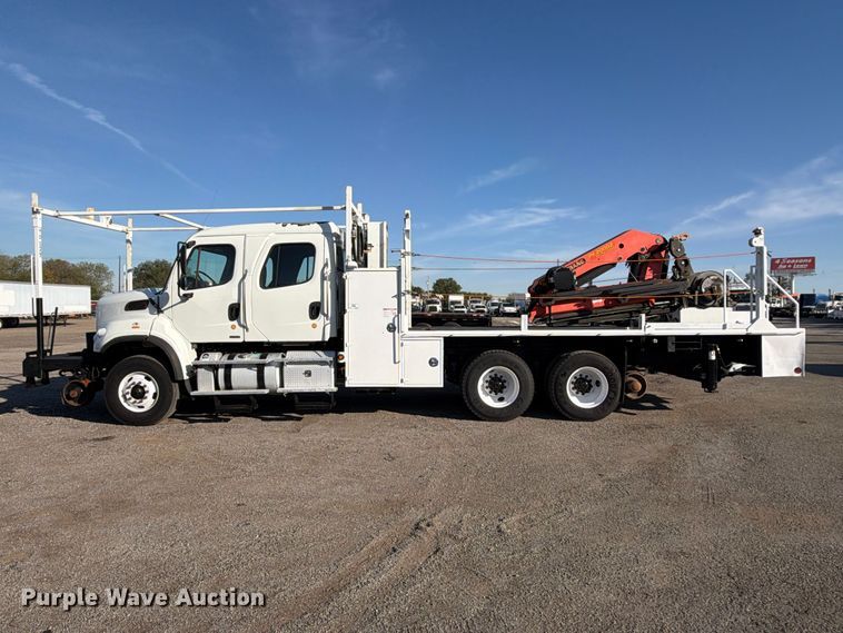 image for item FW3588 2012 Freightliner Business Class M2 Crew Cab crane truck