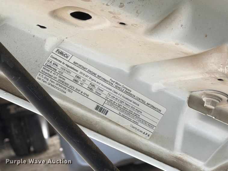 image for item YA3287 2016 Ford F550 Super Duty bucket truck