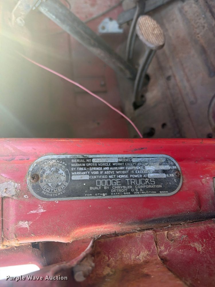 image for item EI7842 1948 Dodge B-1 HMA grain truck