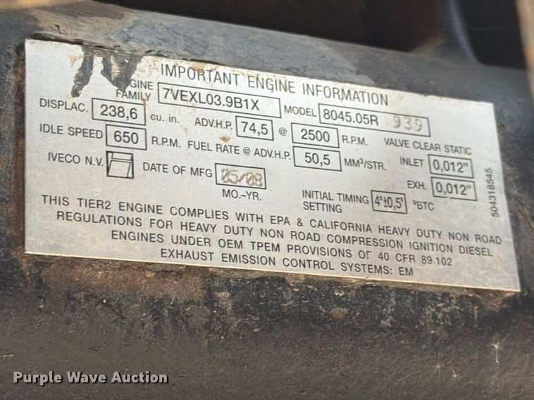 image for item FC0473 2008 Case JX80 MFWD tractor