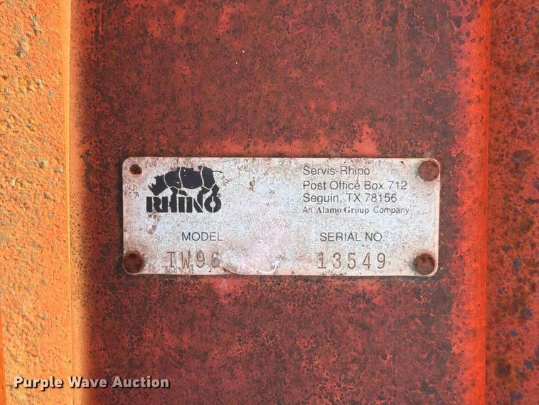 image for item FK3908 Rhino TW96 rotary mower
