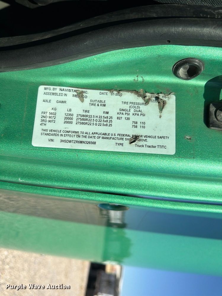 image for item ER3501 2021 International RH613 semi truck