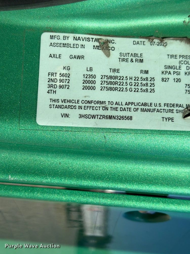 image for item ER3501 2021 International RH613 semi truck