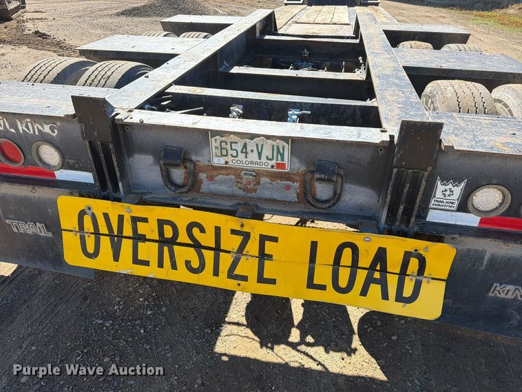 image for item EW1199 1994 Trail King Industries TK80HDG-483 lowboy equipment trailer