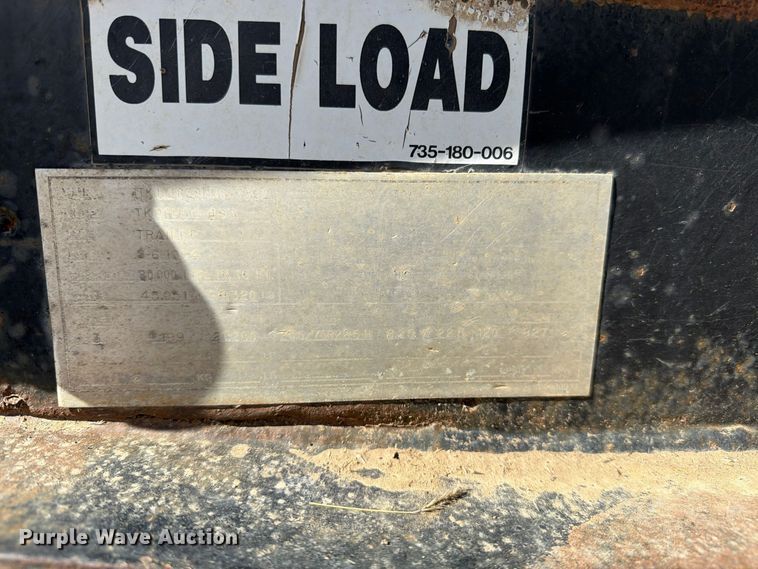 image for item EW1199 1994 Trail King Industries TK80HDG-483 lowboy equipment trailer