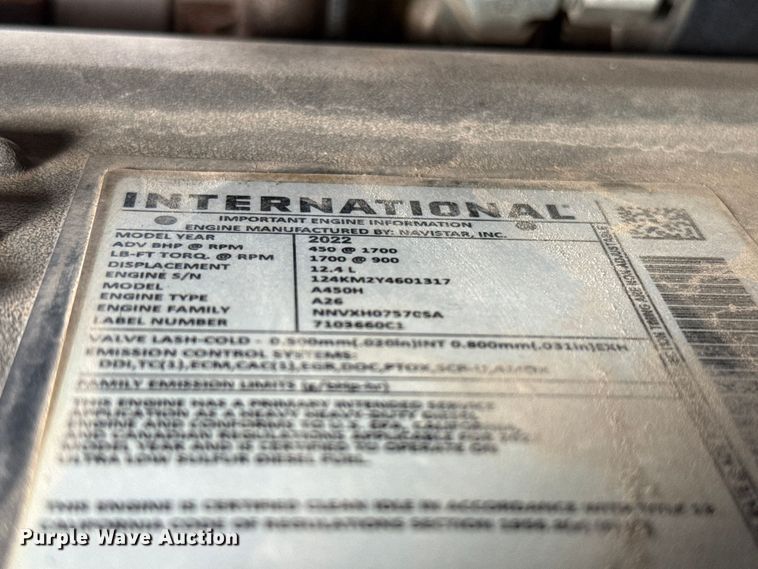 image for item FV2084 2023 International LT625 semi truck