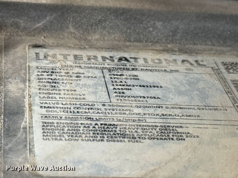 image for item FV2085 2024 International LT625 semi truck