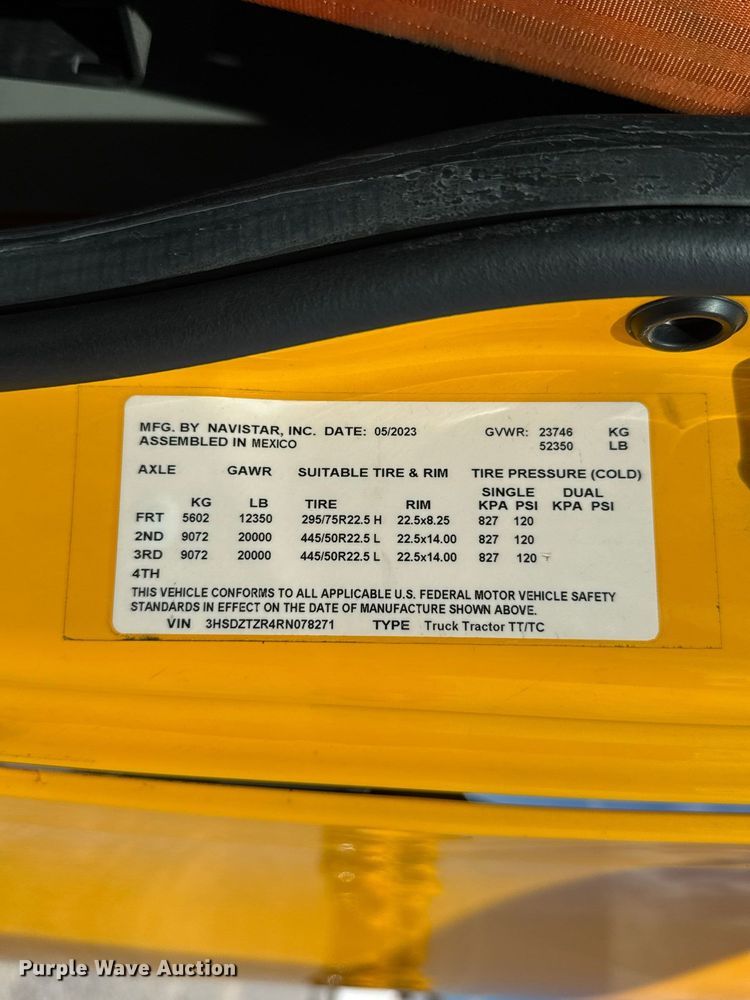 image for item FV2085 2024 International LT625 semi truck